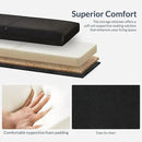 BELLEZE 47 Inch Storage Ottoman, Faux Leather Storage Bench Bedroom Bench with Safety Close Hinge, Ottoman with Storage for Living Room, Entryway, Hallway, Foot Rest, Support 300lbs - Black