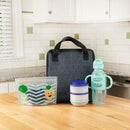 Dr. Brown's Fold & Freeze Bottle Tote, Travel Baby Bottle Insulated Cooler Bag, Store Up to 6 Baby Bottles, Black, BPA Free by TinyTreasures Baby Boutique
