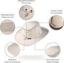 Cimarron Wide Brim Safari Sun Hat for Women & Men – UPF 50+ Outdoor Fishing Hat | Hiking, Running Travel Sun Protection Hat by GreenHaven Gardens