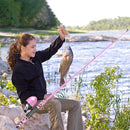 ODDSPRO Kids Fishing Pole Pink, Portable Telescopic Fishing Rod and Reel Combo Kit - with Spincast Fishing Reel Tackle Box for Girls, Youth by TinyTreasures Baby Boutique
