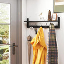 AMBIRD Wall Hooks with Shelf Entryway Hanging Wood Coat Hooks with Shelf Wall-Mounted Coat Hook Rack with 5 Dual Hooks for Bathroom, Living Room, Bedroom (Stylish) by CozyNest Decor