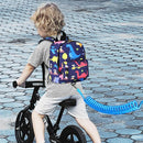 Accmor Toddler Backpack Leash with Anti Lost Wrist Link, Cute Mini Child Walking Harnesses Keep Kids Close Back Pack Rope Tether Rein for Baby Boys (Navy Blue/Dino) by TinyTreasures Baby Boutique