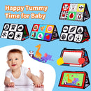 Baby Mirror Tummy Time Toys 0-3 3-6 Months Sensory Crinkle Baby Books Black and White High Contrast Baby Toys for Newborn Infant Montessori Car Seat Toys 0-6 Month Boy Girl Easter Basket Stuffers Gift by TinyTreasures Baby Boutique