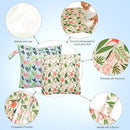 2pcs Cloth Diaper Wet Dry Bags, Waterproof Reusable Wet Bag with 2 Zipper Pockets & Handle, Washable Laundry Bags for Baby Adult Clothes Travel Beach Pool Daycare Yoga Gym Exercise Swimsuits, by TinyTreasures Baby Boutique