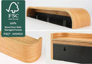 OLEEK Wall Coat Rack - Wall Shelf with Hooks - entryway Hooks - entryway Shelf - Modern Coat Rack - Wooden Coat Rack Wall Mount for Home Decor - Wooden Mount for Home Decor - Coat Hanger Wall Mount by CozyNest Decor