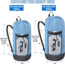 BALEINE 120L Laundry Bag Backpack, 900D Oxford Fabric Large Travel Laundry Bags with Shoulder Straps and 2 Mesh Pockets for College Dorm, Apartment, Laundromat (Blue, 120L) by TinyTreasures Baby Boutique