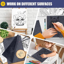 Carbon Paper for Tracing Transfer-Paper Pad, 30 Pcs Black Graphite Copy Paper for Tracing Drawing Patterns on Wood Projects Canvas Fabric Lettering Sketching Art Supplies, A4 8.3 X 11.8 Inch by TinyTreasures Baby Boutique