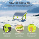WestinTrends Dylan Outdoor Patio HDPE Adirondack Ottoman Footrest, Lime by CozyNest Decor