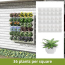 Self-Watering Wall-Mounted Vertical Planter, 36 Pots Wall Planter Indoor Vertical Living Green PlantWall Easy Installation 45''x39'' x5'' (White, 45X39 Inch 36Pcs) by GreenHaven Gardens