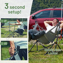 TIMBER RIDGE Hammock Camping Chair with Adjustable Backrest, Heavy Duty Folding Hammock Chair Supports 300lbs, Portable Hammock Chair for Camping, Travelling and Patio, Grey 2 Pack by GreenHaven Gardens