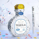 WERNNSAI Tequila Bottle Pinata - Disco Party Decorations for Adults Silver Patron Tequila Pinata with Blindfold for Bachelor Birthday Party Supplies 11.7” x 16.5” by TinyTreasures Baby Boutique