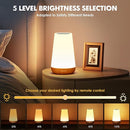 LED Night Light Bedside Lamp Touch and Remote Control Dimmable Tabletop 13 RGB Colors Changing 5 Brightness Adjustable Rechargeable Portable Lamp for Baby Kids Nursery Bedroom Bathroom Outdoor Camping by TinyTreasures Baby Boutique