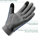 COOLJOB Thorn Proof Garden Gloves with Touchscreen Fingers for Men, Rose Pruning Work Gloves with Palm Cushion for Gardener, Farmer and Landscaper (Navy 1 Pair Large) by GreenHaven Gardens
