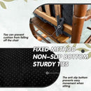 YZ HOME Rocking Chair Cushion, Set of Thicken Seat & Back Chair Cushions with Memory Foam, Non-Slip Chair Pad with Ties for for Indoor&Outdoor Rocker, Dark Grey, 28 * 18 * 5/18x18x5 by CozyNest Decor