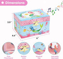 Jewelkeeper Musical Jewelry Box for Girls, Underwater Mermaid Jewelry Boxes, Over The Waves Tune and Spinning Mermaid Doll, Girls Gifts Music Box by TinyTreasures Baby Boutique