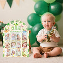 R HORSE My First Year Photo Frame Board, 3D One a Saurus Birthday Decorations Display Wood Board, Dinosaur Themed Baby First Year Picture Frame 12 Months Milestone 1st Birthday Nursery Decor Gift by TinyTreasures Baby Boutique