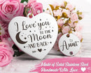 Aunt Gifts from Niece Nephew, Aunt for Auntie Gifts, Best Aunt Ever Gift Aunt Birthday Gifts for Auntie, Unique Auntie Gifts for Women Moon Crystal Suncatcher for Windows Hanging by GreenHaven Gardens