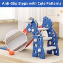 67i Toddler Slide for Indoor & Outdoor Play with Basketball Hoop, Anti-Slip Steps, 46.8in Baby Climber (Blue) by TinyTreasures Baby Boutique