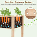 Giantex Raised Garden Bed, Elevated Wood Planter Box with Drain Hole, Gardening Planter Raised Bed for Planting Vegetables Flowers Succulents Herbs,73" Lx23 Wx30 H by GreenHaven Gardens