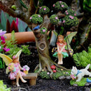 Fairy Garden Accessories Outdoor - Fairy Garden Kit with Fairies for Fairy Garden - Miniatures for an Outdoor Garden, a Fairy Tree Swing, Figurines & Puppy by GreenHaven Gardens
