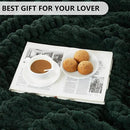L'AGRATY Chunky Knit Blanket Throw - Soft Chunky Throw Blanket 50x60: 100% Hand Kintted Chenile Crochet Throw Blanket for Couch - Large Cable Knit Chunky Blanket for Home Decor(Olive Green) by CozyNest Decor