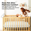 Waterproof Crib Mattress Protector Cover Fitted - 2-Pack Quiet Baby Crib Mattress Pad Sheets, 52" x 28" Soft Quilted Cotton Baby Sheet, Machine Washable, Easy Fit, Durable (Glacier/Quin) by TinyTreasures Baby Boutique
