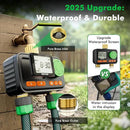 RESTMO RF Remote Controlled Sprinkler Timer with Brass Inlet & Outlet, Water Timer for Garden Hose, Automatic/Manual/Rain Delay for Outdoor Faucet, Drip Irrigation and Lawn Watering, 2 Outlet by GreenHaven Gardens