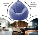 ENBAOHUI Bean Bag Chairs with Memory Foam Chairs for Kids Teens Toddler Faux Fur Sofa Chair with Handle Navy Blue by TinyTreasures Baby Boutique