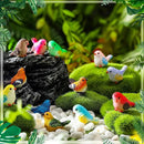 Wenqik 50 Pcs Mini Resin Bird Figurines Miniature Small Birds Figurines Realistic Animal for Fairy Terrarium Craft Garden Accessories Home Ornament Micro Landscape Birthday Cake Toppers Decor by GreenHaven Gardens