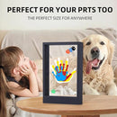 CHERRY CHEERS Family Handprint Kit with Light, Handprint Keepsake Frame, Wooden Led Light, Easy Install, No Need Screw etc, Non-Toxic Paints (Black) by TinyTreasures Baby Boutique