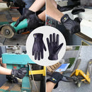 HLDD HANDLANDY Leather Work Gloves for Men & Women, Adjustable Wrist Cowhide Gardening Glove with Reinforced Palm for Driver by GreenHaven Gardens