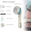 Lint Remover Electric Clothes Sweater Fabric Shaver for Furniture, Blanket, Curtain, Socks, Legging, Wool, Cashmere - Rechargeable – 2 Speeds – Bonus Lint Roller by CozyNest Decor