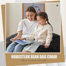 Hobestluk 3.5FT Bean Bag Chair Adult Bean Bag Chair Large Bean Bag Chair with Filler Included Teardrop Bean Bag with Removable Cover for Bedroom Living Room - (Large, Black) by CozyNest Decor