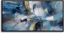 DUNHUANG ART Abstract Gold Oil Painting - Framed Wall Art for Living Room - Nordic Luxury Design Prints for Wall Decor - Ready to Hang - Perfect Home Decor & Gift 30"x60" by CozyNest Decor
