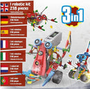 Science4you Robotics Alfabot - Robot Building Kit for Kids, 238 Pieces - Build Your Own Robots and Make Them Move - 3 Different Robots in 1 Toy - STEM Educational Toy for Kids Age 8-14 by TinyTreasures Baby Boutique