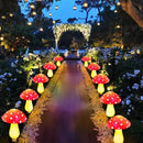 8-Pack Red Solar Mushroom Lamp, 8 Modes, Outdoor Waterproof, for Garden Decor, Christmas, Halloween, Yard, Lawn by CozyNest Decor