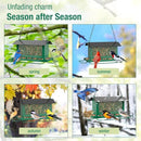 Bird Feeder for Outdoor Hanging, Large Squirrel Proof Birdfeeders w/ 14 Feeding Ports - Heavy Duty Metal Bird Feeders for Outside Hanging, 4 Lb Large Capacity Birdfeeder to Attracting Birds by GreenHaven Gardens
