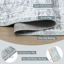 LIVEBOX Washable Area Rug 5x7 Rugs for Living Room Bedroom, Non-Slip Boho Neutral Carpet for Dining Room Office, Low-Pile Farmhouse Soft Carpets for Kids Nursery Room Playroom, Grey by TinyTreasures Baby Boutique