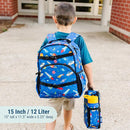 Wildkin ECO rPET 15-inch Kids Backpack – Sustainable, Padded, Adjustable – Out of This World by TinyTreasures Baby Boutique