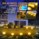 Solar Brick Lights - Outdoor Waterproof Patio & Garden Decor (3 Packs) for Patio, Yard, Walkway, Pathway by CozyNest Decor