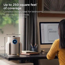 Shark NeverChange Air Purifier Compact Pro, Long-Lasting HEPA-Exceeding Filtration, For Pet Dander, Dust, Smoke, Allergens, Up to 250 sq. ft., Odor Neutralizer, Bedroom, Nursery, Dorm, HP072 (2025) by CozyNest Decor