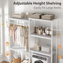 Double Row Over Washer and Dryer Storage Shelves, Laundry Room Organization and Storage, Heavy Duty Laundry Room Shelves, with Adjustable Height, 5-Tier by CozyNest Decor