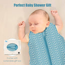 SWEET DOLPHIN Baby Sleep Sack 0-6 Months - 100% Cotton 2-Way Zipper TOG 0.5 Infant Wearable Blanket, Newborn Essentials Toddler 3 Pack Sleeping Sacks - Peacock Blue by TinyTreasures Baby Boutique