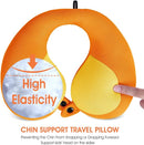 INFANZIA Kids Chin Supporting Travel Neck Pillow, Helps Support Head and Neck, Comfortably Designed for Head, Neck, and Chin Support - Gifts for Toddler/Child/Kids, Orange by TinyTreasures Baby Boutique