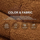 Bean Bag Chairs for Adults Giant Bean Bag Chair Memory Foam BeanBag Chair Big Bean Bag Sofa with Filler Faux Fur Fireside Beanbags Lazy Sofa for Living Room Bedroom Dorm Office (Brown Teddy) by CozyNest Decor