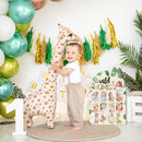 R HORSE My First Year Photo Frame Board, 3D Wild One Birthday Decoration, Jungle Themed Baby First Year Picture Frame 12 Months Milestone Display Wood Board Nursery Decor Gift for Boy Girl by TinyTreasures Baby Boutique