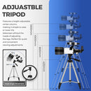 ESAKO Telescope for Kids & Beginners, 70mm Aperture Portable Telescopes with 3 Eyepieces, Height Adjustable Tripod & Phone Adapter & Remote Control by TinyTreasures Baby Boutique