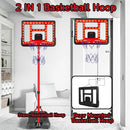 Kids Basketball Hoop Adjustable Height 3.5FT-6.2FT, Indoor Outdoor Toddler Basketball Hoop with LED Scoreboard, Boys Basketball Toy for 3 4 5 6 7 8 Years Gift, Portable Basketball Goals Sport Game by TinyTreasures Baby Boutique