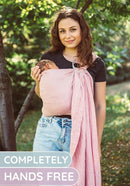 Baby Carrier Sling – Breathable 100% Cotton Wrap for Infant Support, Rose Sling Ring – Adjustable Muslin Fabric, Baby Carrier Newborn to Toddler – Soft Chest Hold for Travel by TinyTreasures Baby Boutique