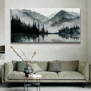 Modern Wall Art Natural Home Wall Decorations Canvas Art Wall Decor Prints Mountain Lake View Landscape Large Wall Art For Living Room Bedroom Kitchen Office Artwork Decor 29"×58" by CozyNest Decor